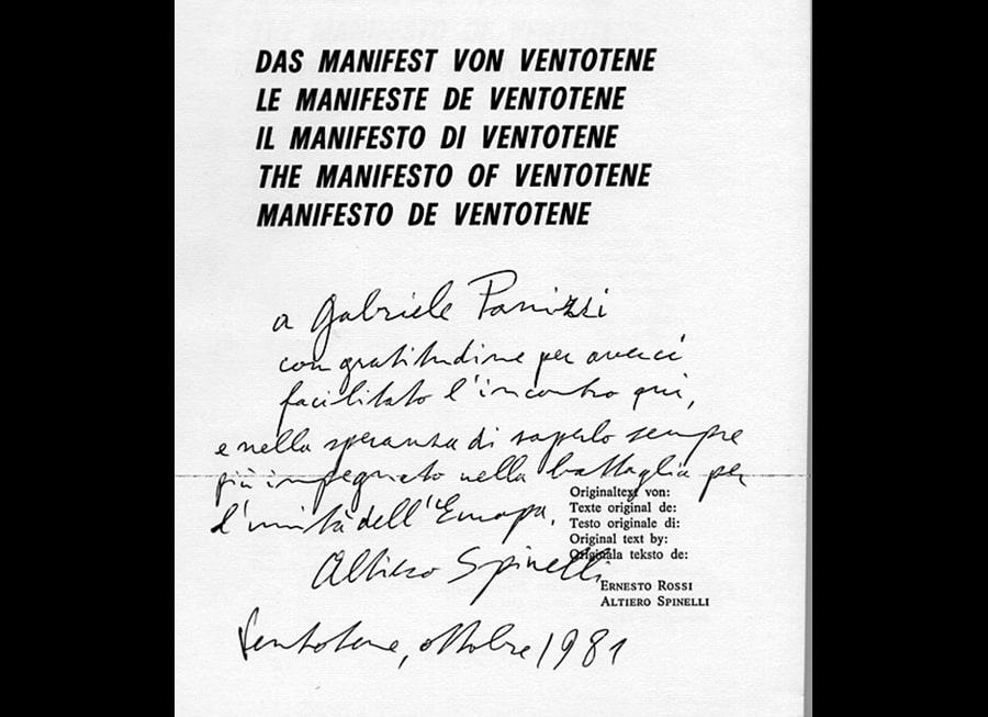 Il manifesto di Ventotene patrimonio europeo